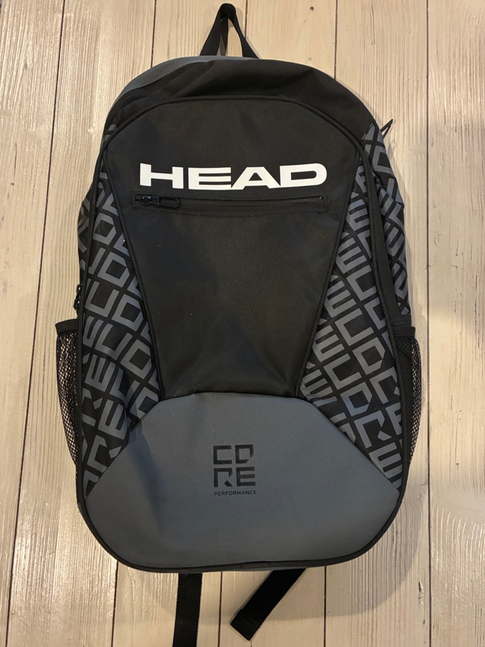 Head Men's Black and Gray Tennis/Pickleball Backpack